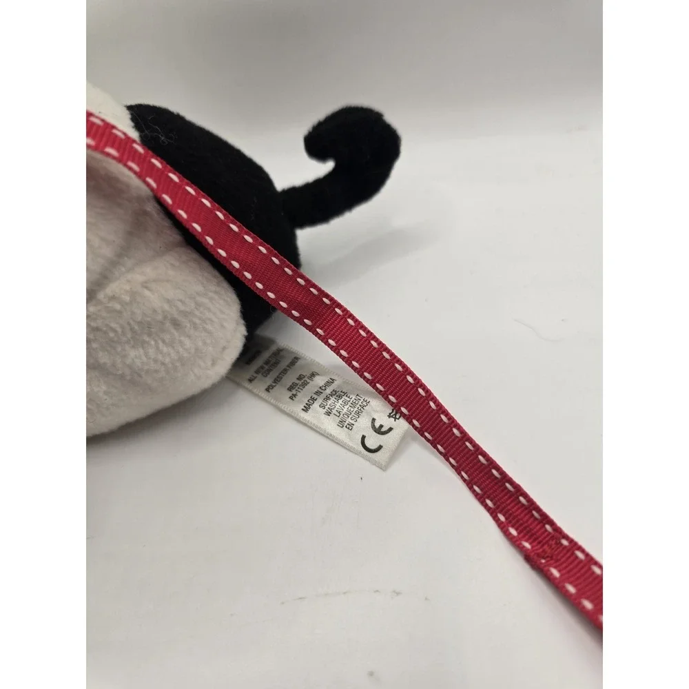 American Girl Doll Grace Puppy Dog Bonbon French Bulldog Plush Red Leash Toy 6